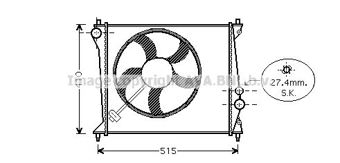 AVA QUALITY COOLING Radiaator,mootorijahutus AIA2213